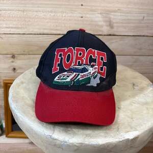 Vintage John Force Castrol GTX Racing Logo 7 Snapback Hat